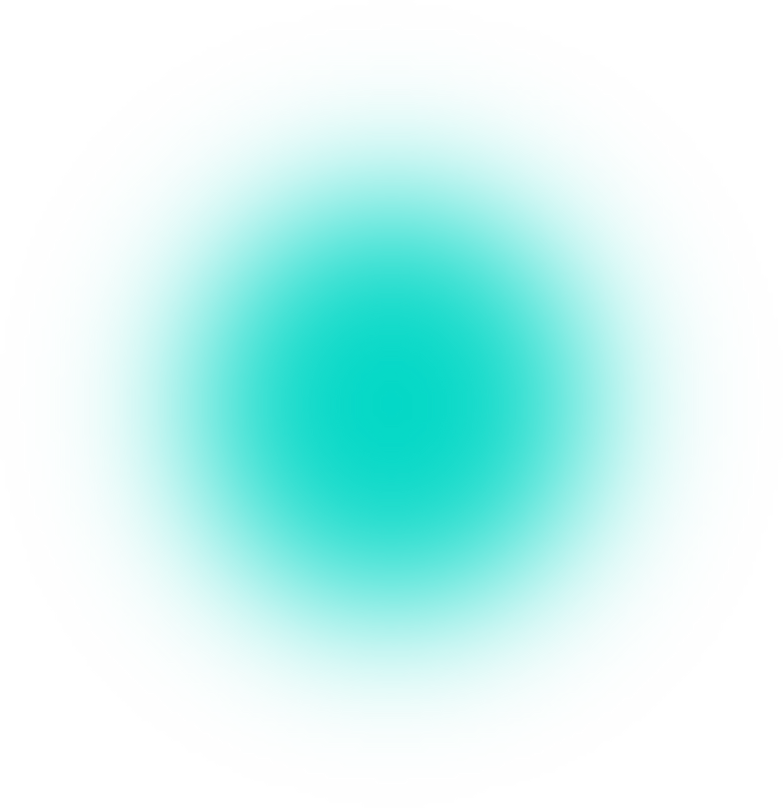 Turquoise Blur Circle